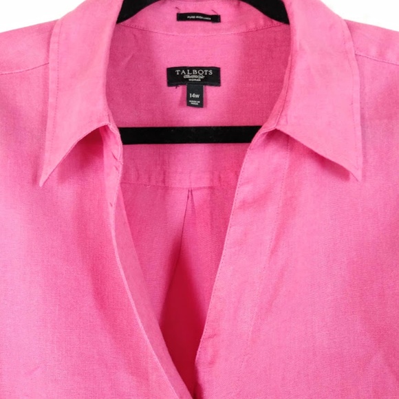 Talbots 100% Irish Linen Sz 14W 🌹4X Host Pick🌹 - Picture 7 of 9